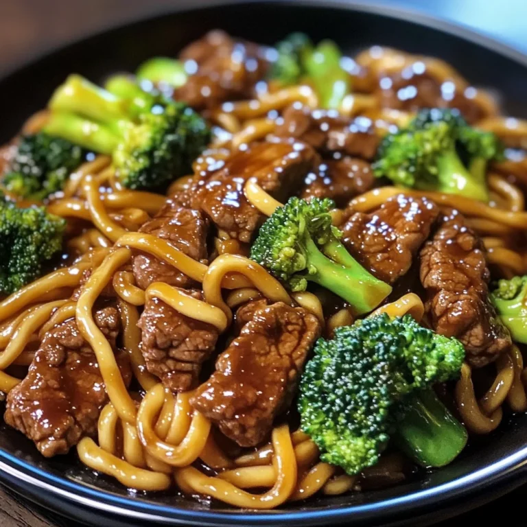 Beef And Broccoli Lo Mein Noodles Recipe