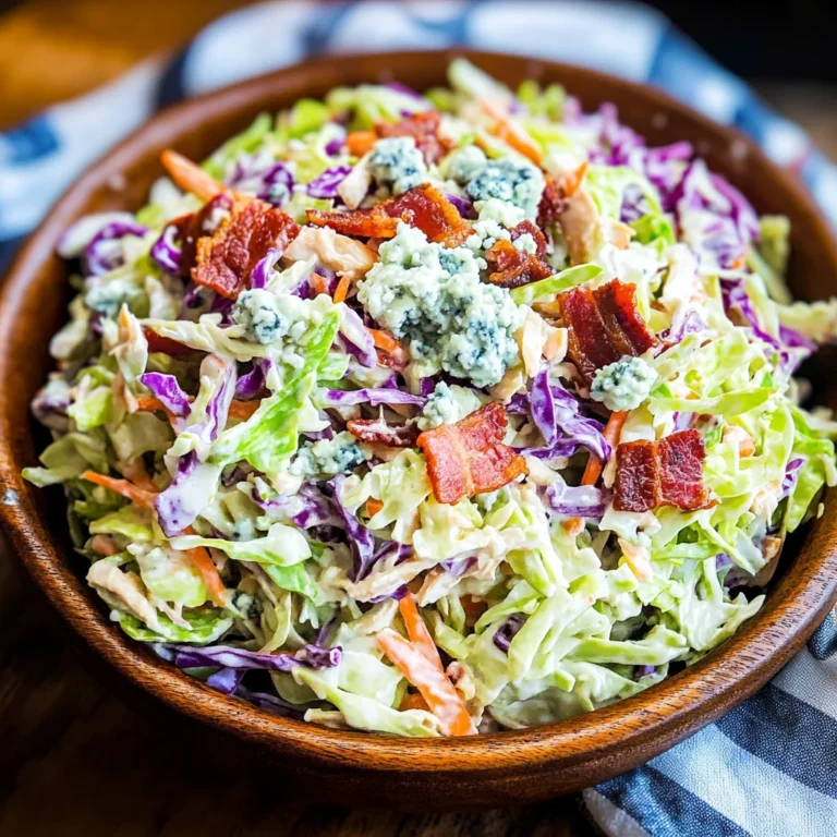 Blue Cheese Turkey Bacon Coleslaw