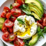 Burrata and Tomato Salad with Avocado