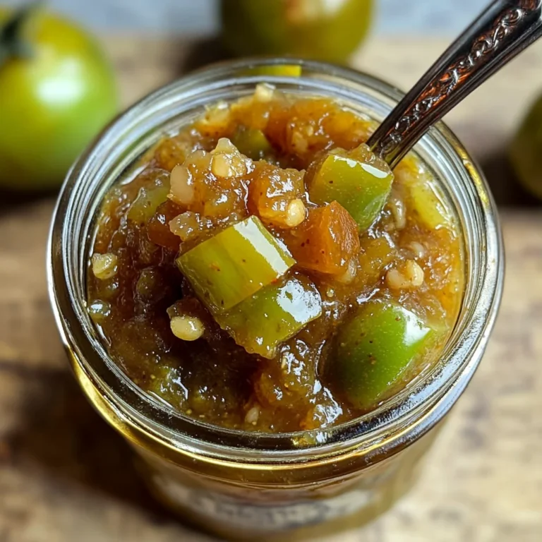 Easy Green Tomato Chutney