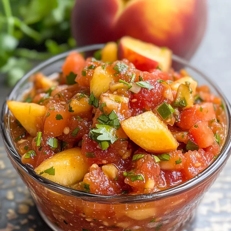 Easy Peach Salsa Recipe