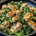 Garlic Chicken Spinach With Broccoli