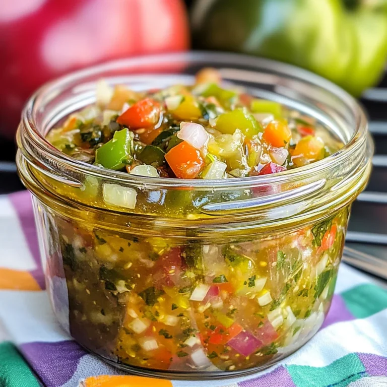 Green Tomato Relish (canning option)