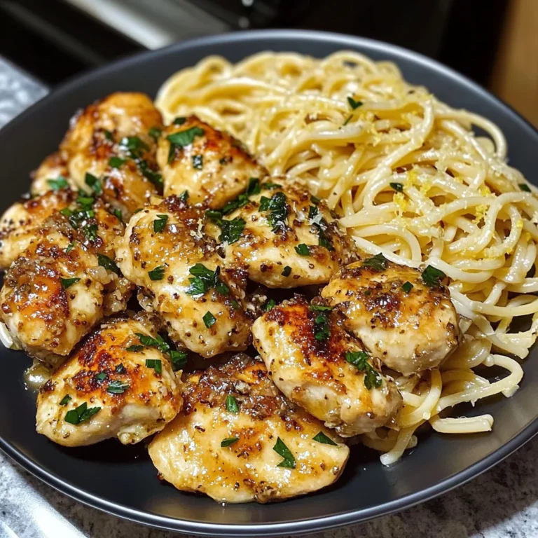 I Just Made This Lemon Garlic Butter Chicken Bites