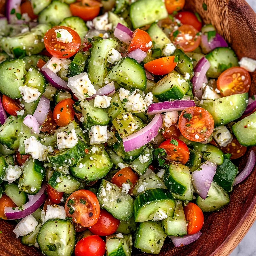 Mediterranean Cucumber Salad