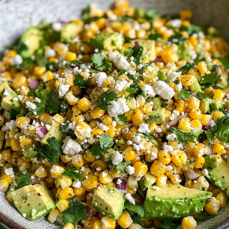 Mexican Street Corn Salad with Avocado