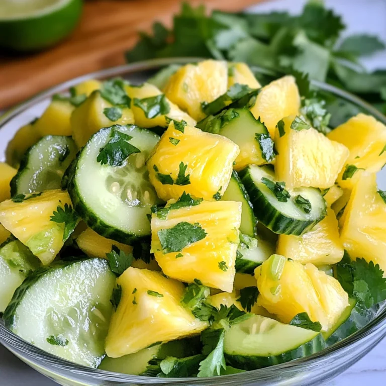 Pineapple Cucumber Salad