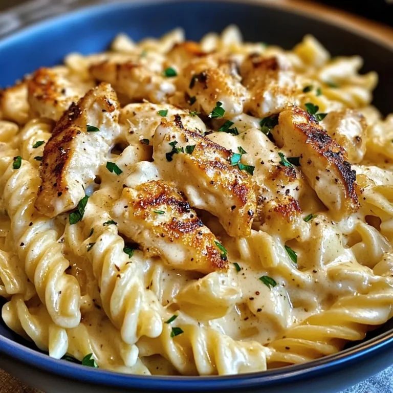 Tried This Creamy Garlic Butter Chicken Rotini Alfredo And
