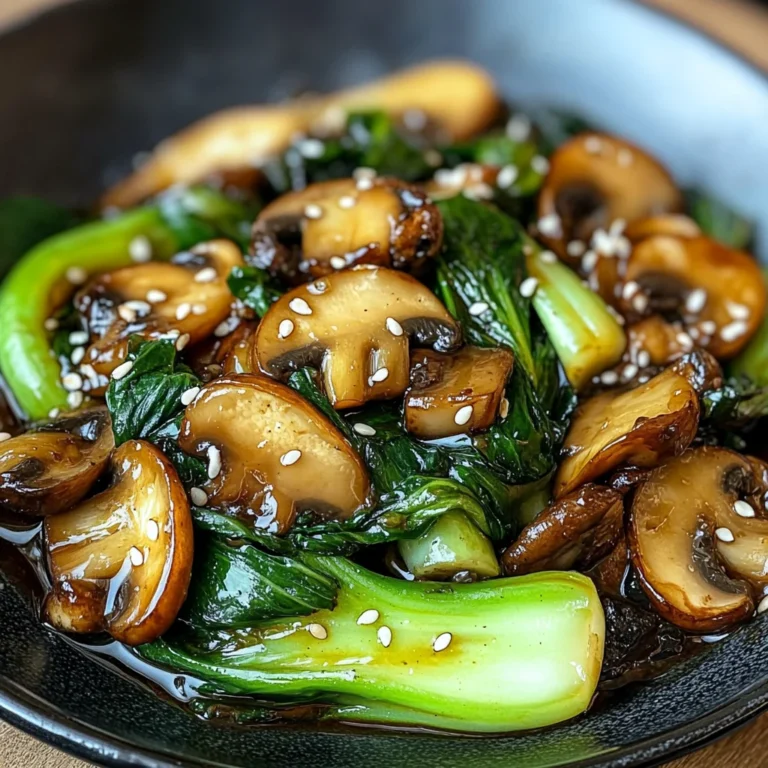 Bok Choy and Mushroom Stir Fry