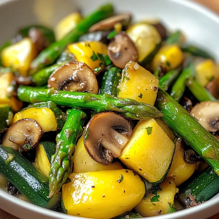 Flavorful Asparagus with Zucchini and Squash