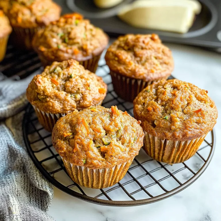 Fluffy Whole Wheat Carrot Zucchini Muffins