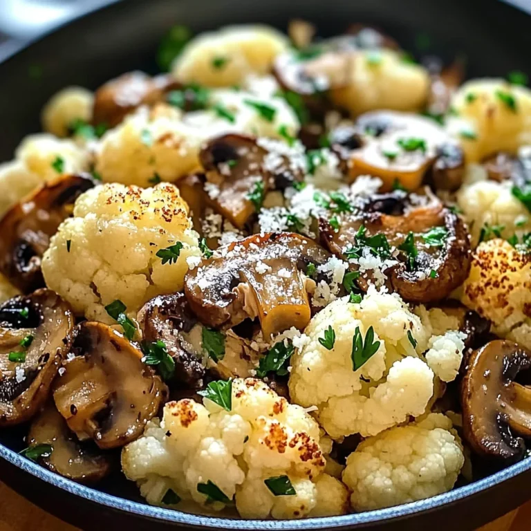 Garlic Cauliflower Mushroom Skillet: Quick & Delicious Dish