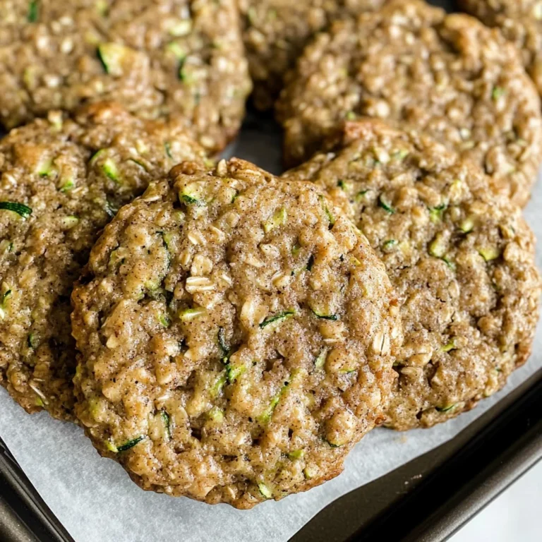 Healthy Zucchini Oatmeal Cookies