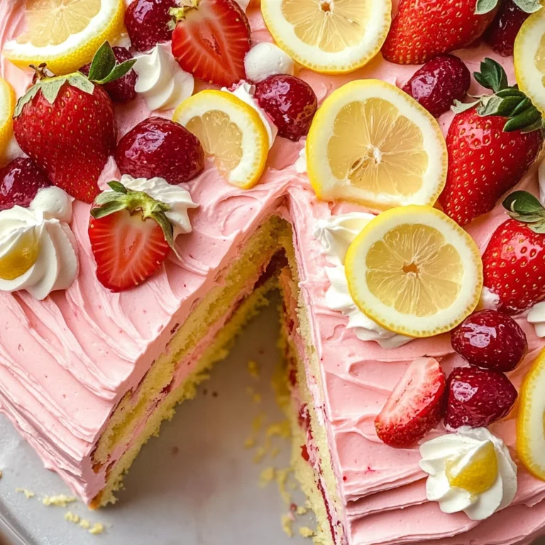 Strawberry Lemon Cake