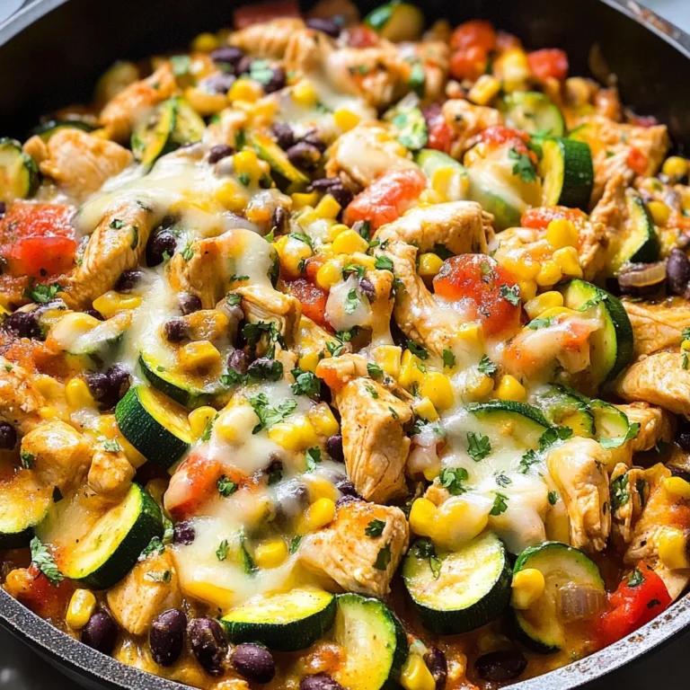 Tex Mex Chicken and Zucchini Recipe