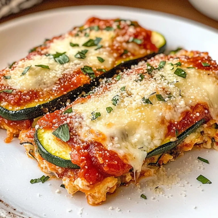 Three Cheese Zucchini Parmesan