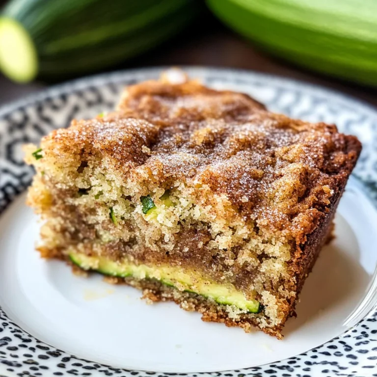 Zucchini Coffee Cake Recipe