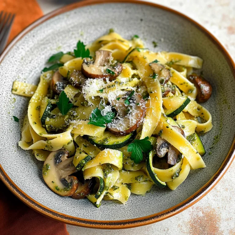 Zucchini Mushroom Pasta