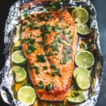 Baked Honey Cilantro Lime Salmon in Foil