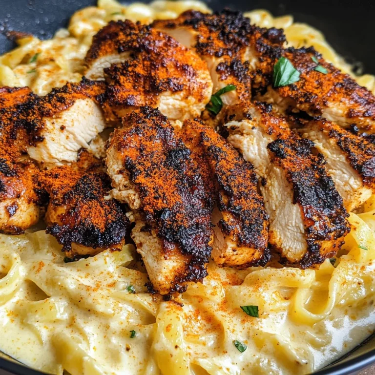 Blackened Cajun Chicken Alfredo
