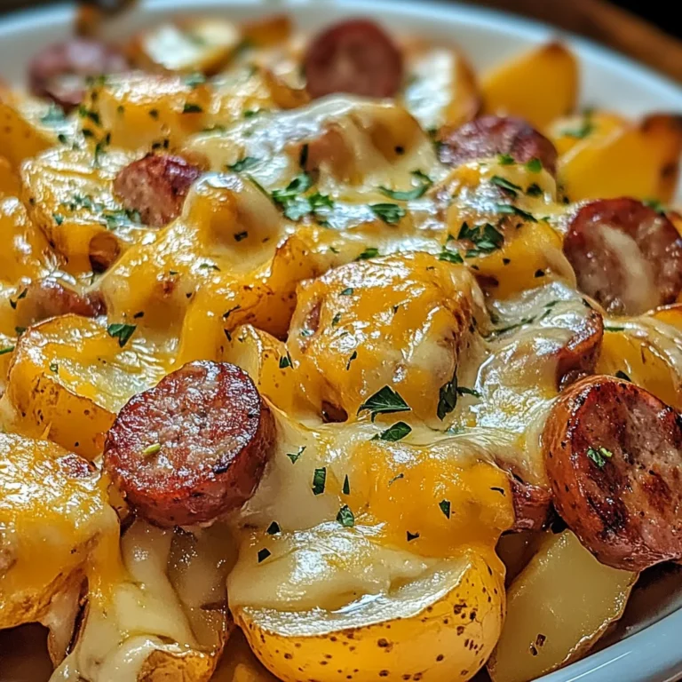 Cheesy Ranch Potatoes and Smoked Sausage