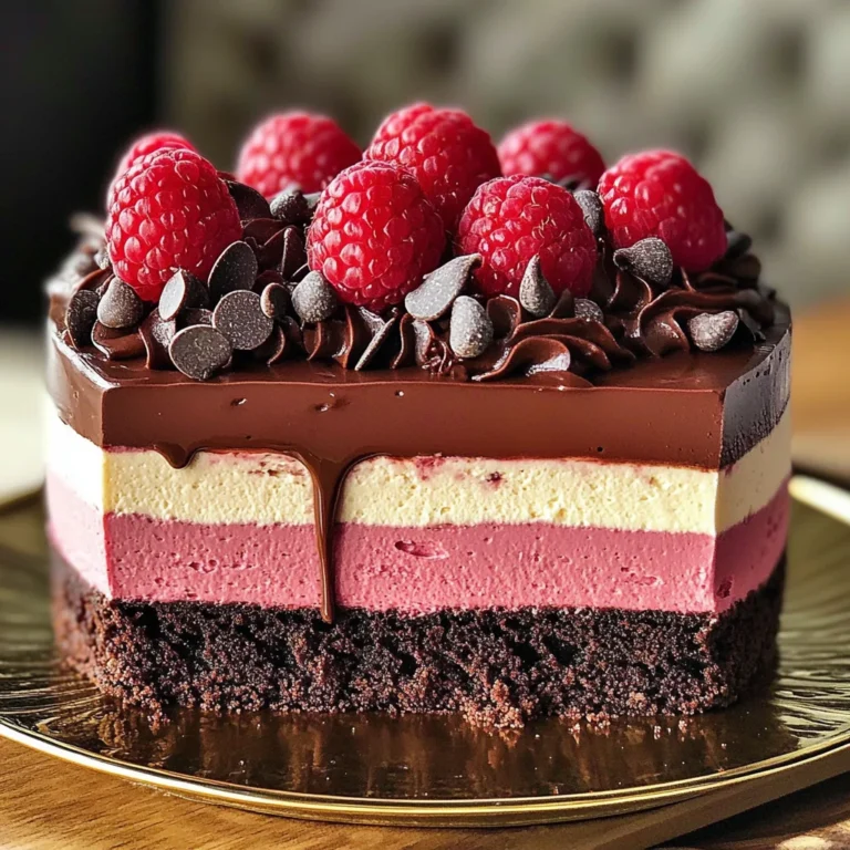 Chocolate Raspberry Mousse Cake