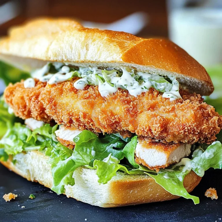 Crispy Chicken Caesar Sandwich