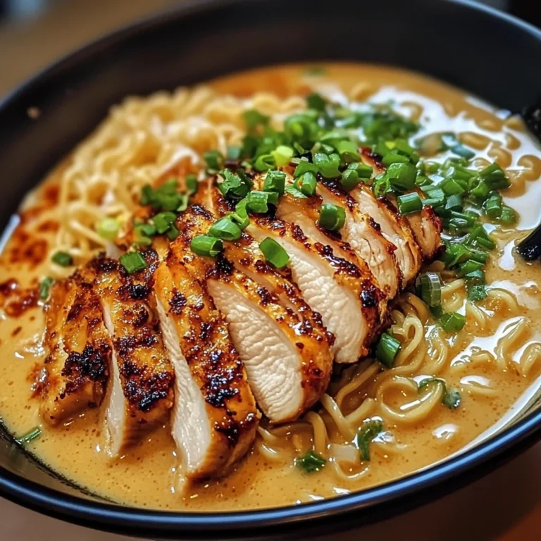 Fiery Chicken Ramen with Creamy Garlic Sauce
