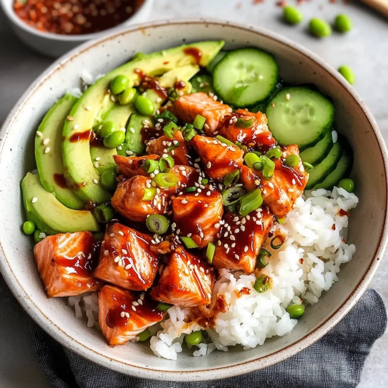 Honey Sriracha Salmon Bowls