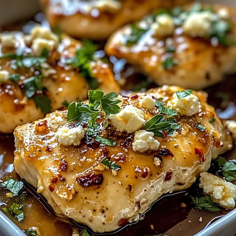 Hot Honey Feta Chicken Dish: A Deliciously Spicy and Savory Recipe