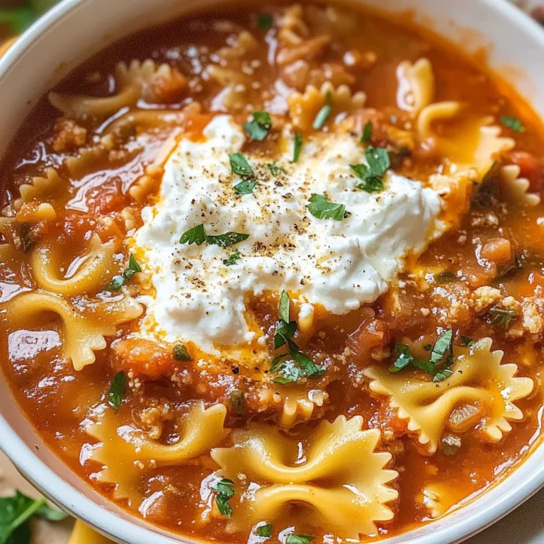 Lasagna Soup