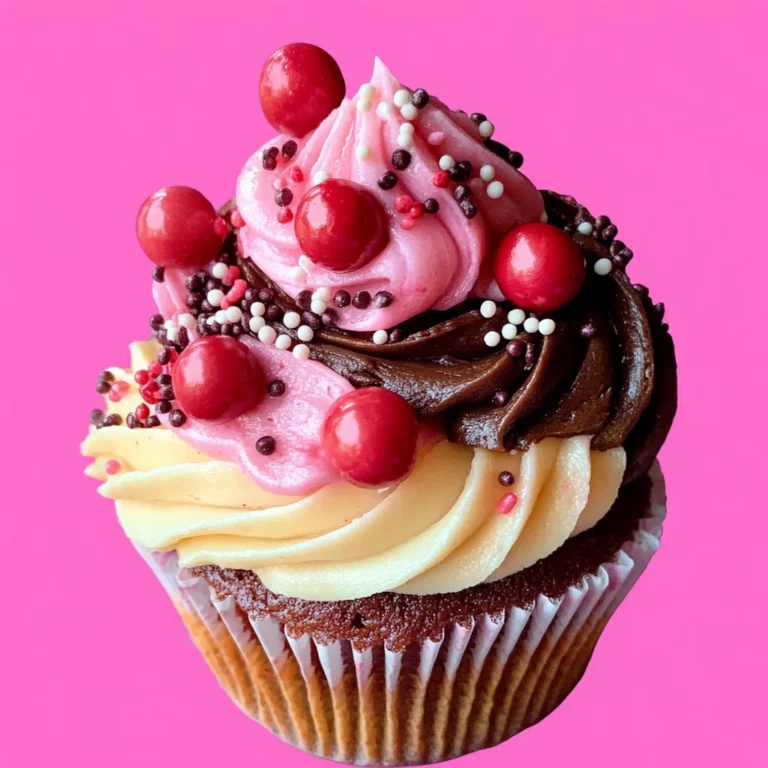 Neapolitan Ice Cream Cupcakes