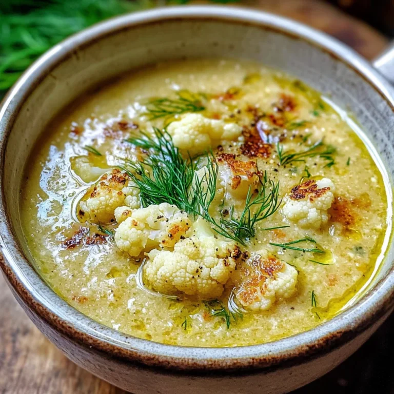 Roasted Cauliflower Soup