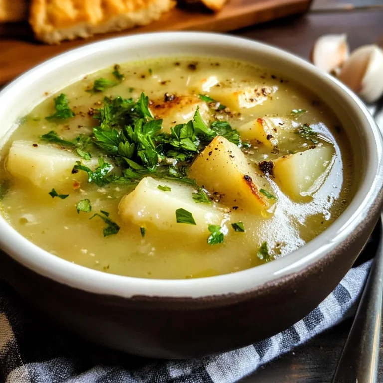Roasted Garlic Potato Soup