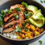 Street Corn Chicken Rice Bowl