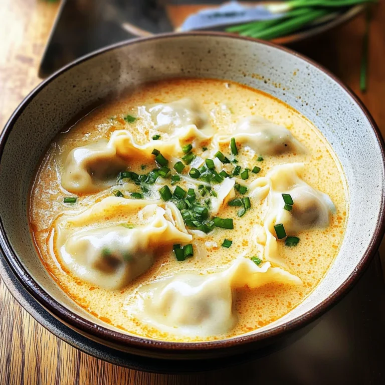 Thai Coconut Curry Dumpling Soup