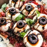 Halloween Antipasto Eyeballs Appetizer
