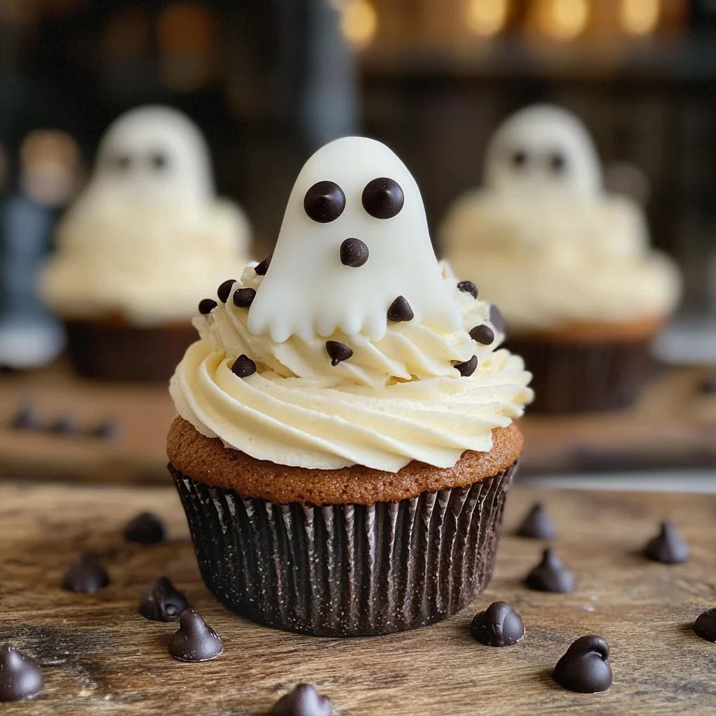 Halloween Cupcakes: Ghost Cupcakes