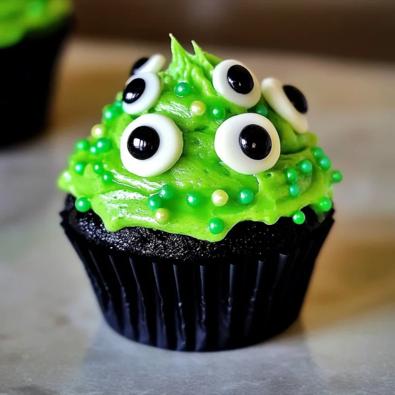 Halloween Slime Cupcakes