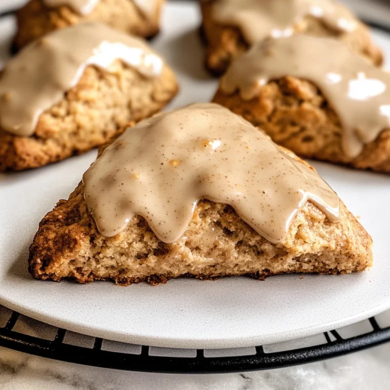 Homemade Chai Scones with Maple Chai Glaze