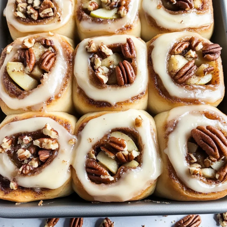 Soft-Baked Apple Cinnamon Rolls