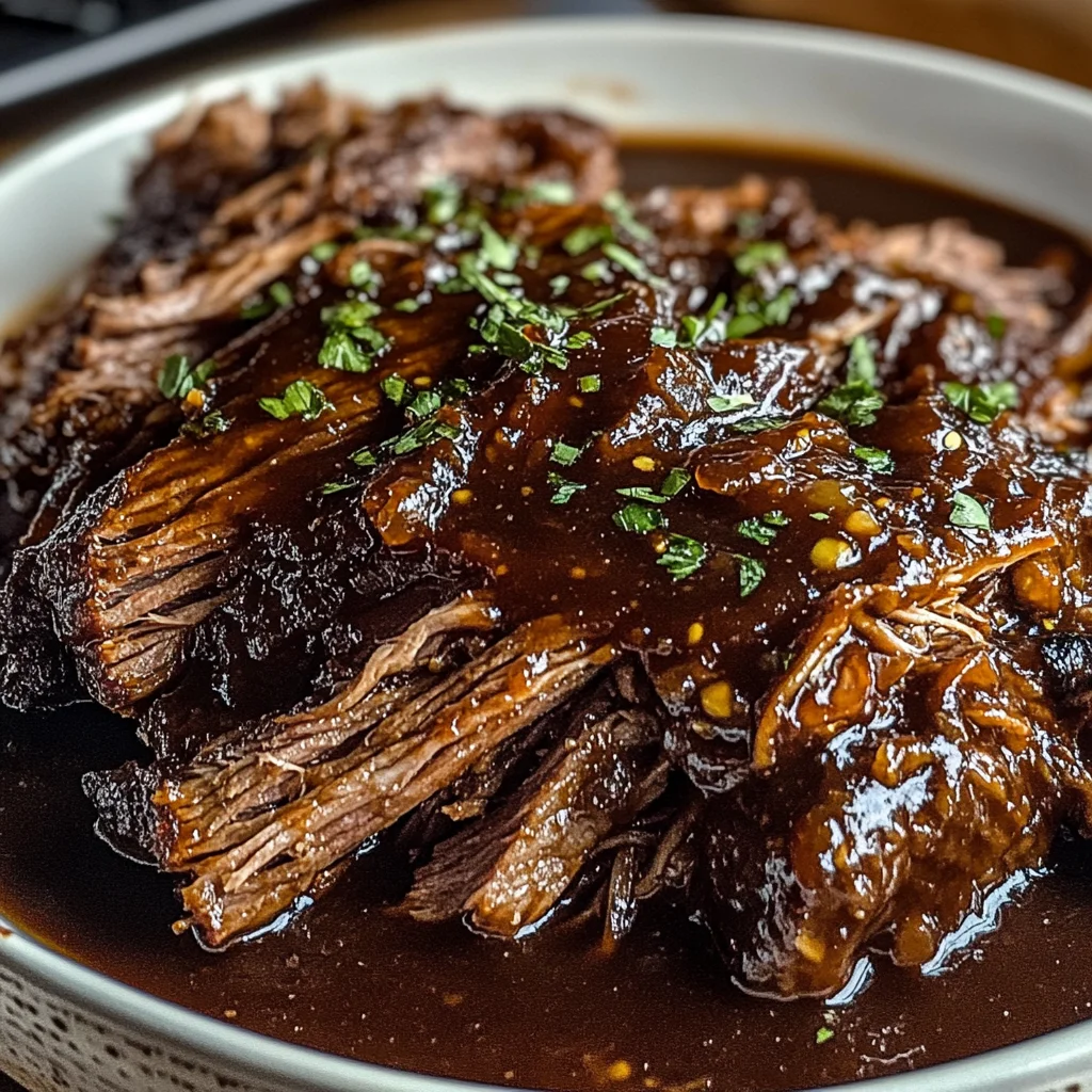Caramelized Pulled Beef Brisket