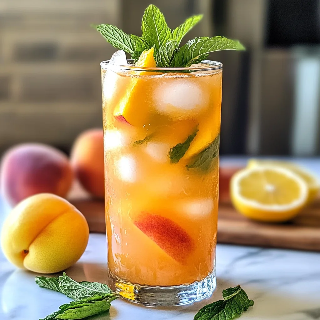 Refreshing Peach Lemonade