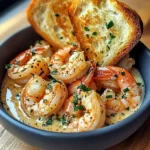 Shrimp Scampi Bowls with Garlic Bread