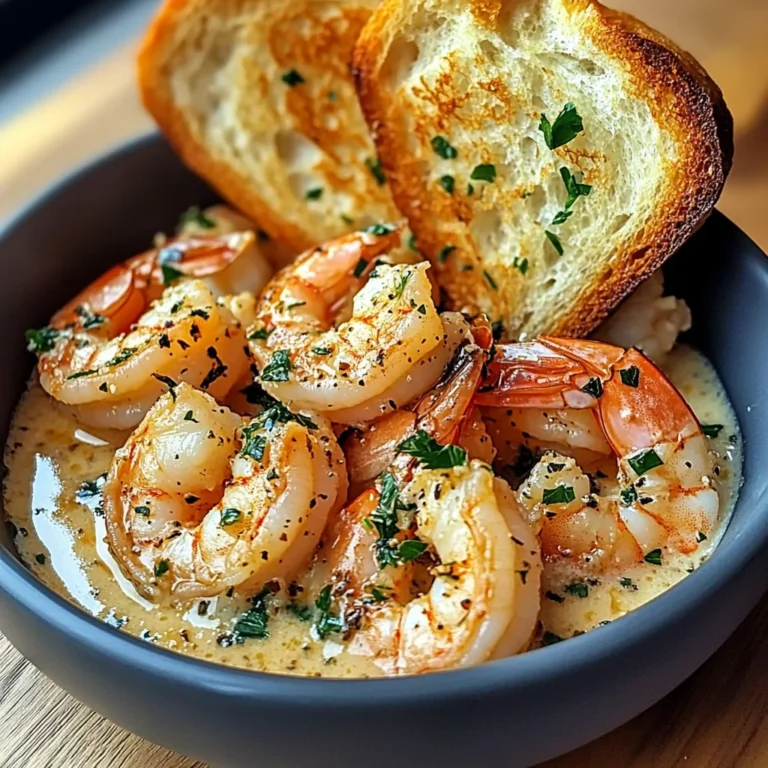 Shrimp Scampi Bowls with Garlic Bread