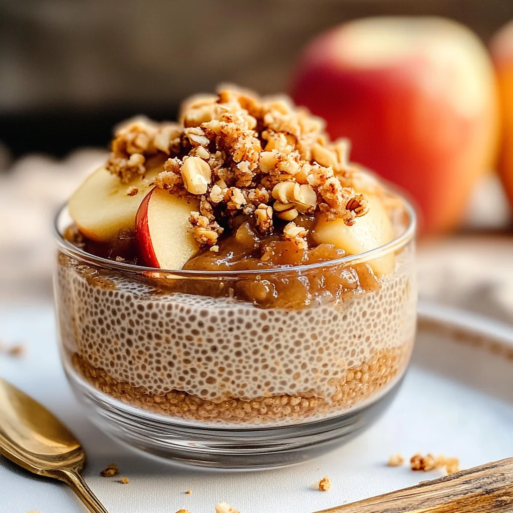 Apple Crumble Chia Pudding