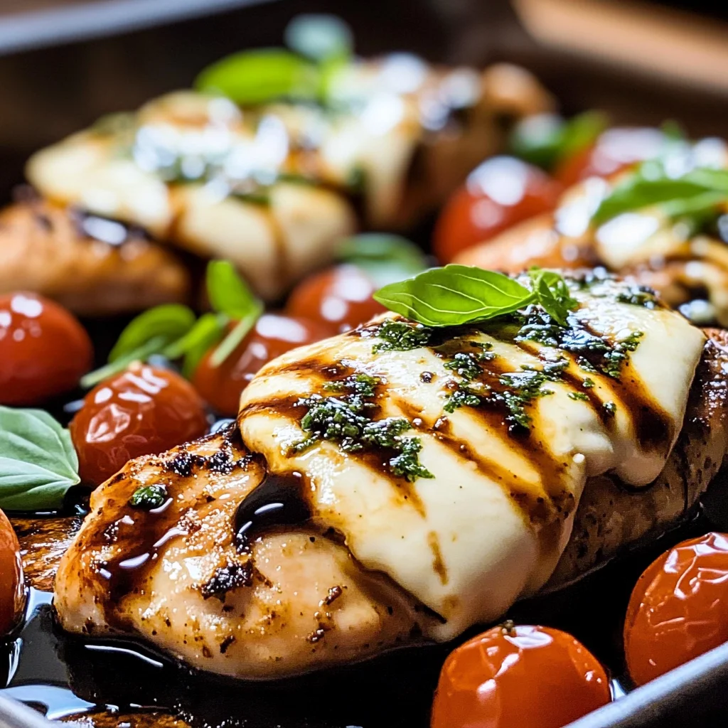 Balsamic Baked Chicken Breast with Mozzarella Cheese Recipe