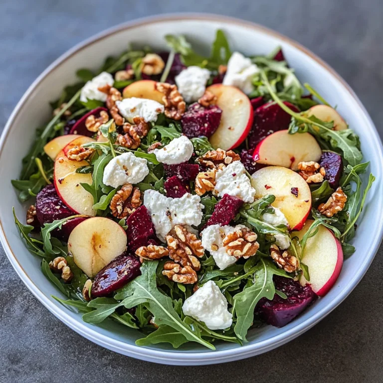 Beet and Goat Cheese Arugula Salad