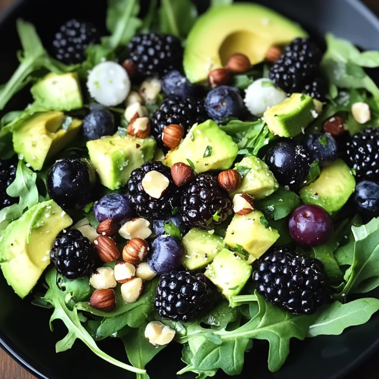 Blackberry, Avocado, and Arugula Salad
