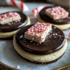 Chocolate Peppermint Bark Sugar Cookies